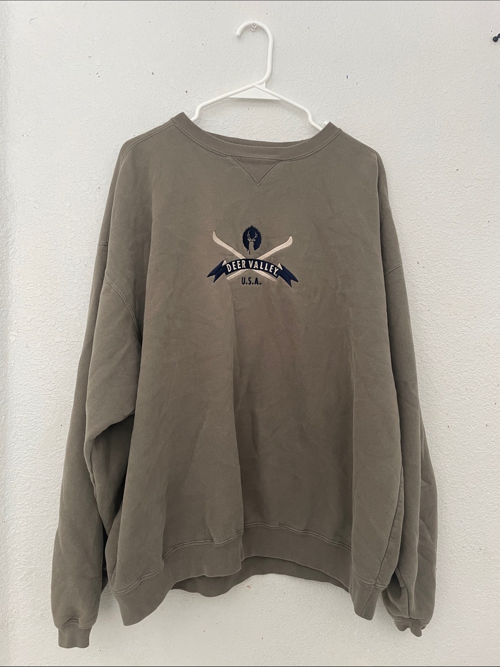 Men's Olive Crewneck Sweater